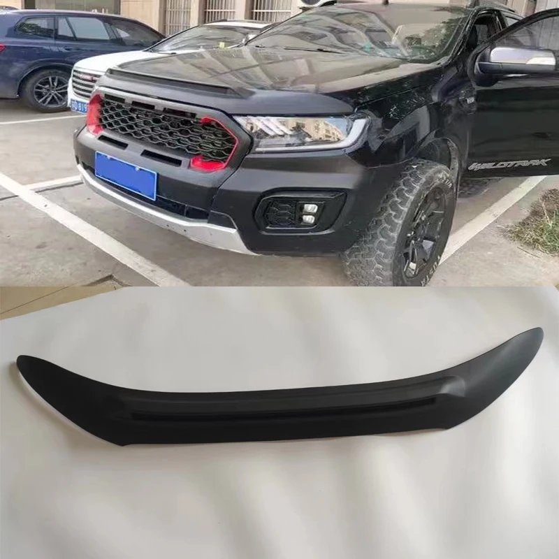 Front Engine Hood Bonnet Grill Lip Molding Cover Trim Protector Garnish Car Styling For Ford Ranger T7 T8 EVEREST ENDEAVOUR