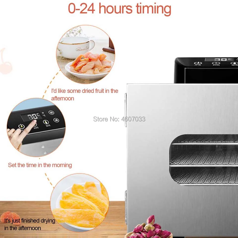 Сушилка для фруктов, овощей, трав, мяса, 110 В, 220 В