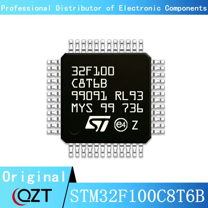 10pcs/lot STM32F100 STM32F100C8 STM32F100C8T6 STM32F100C8T6B LQFP-48 Microcontroller chip New spot