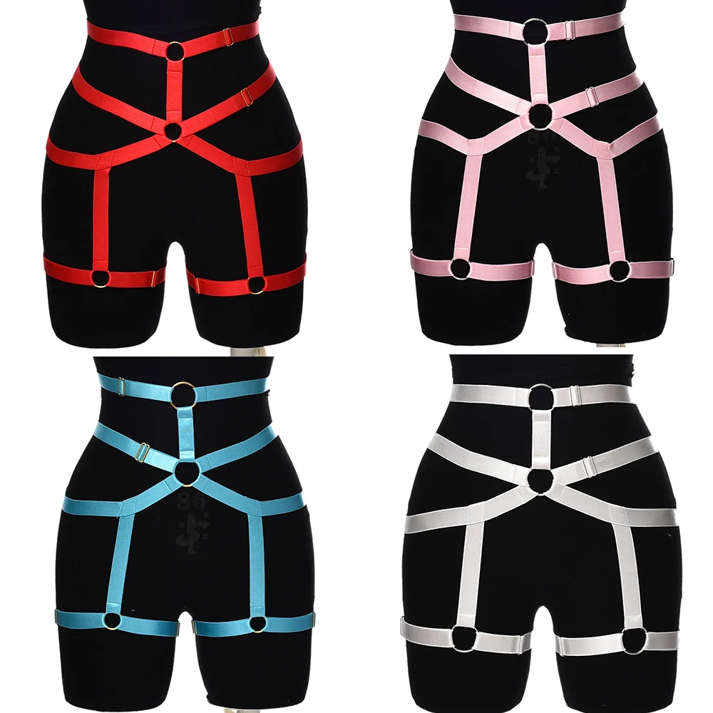 

Women Sexy Leg Garter Belt Elastic Cage Body Hollow Leg Garter Belt Suspender Strap Underwear Leg Strap Leg Garter Belt