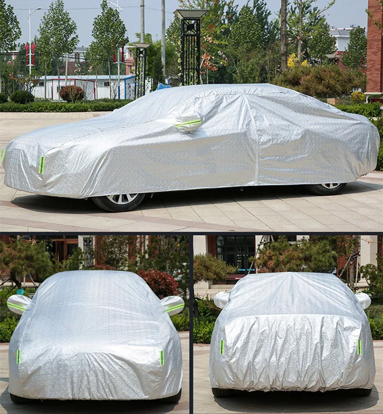 High density strong anti-uv sunscreen dustproof rainproof durable warming PVC Oxford cotton army camouflage luxury car cover