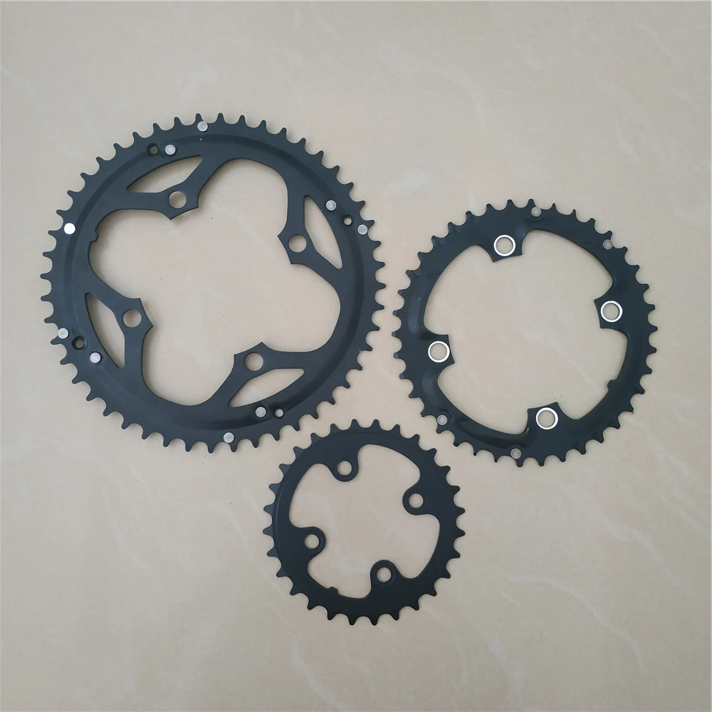 MTB 104BCD 48T 46T 38T 36T 64BCD 28T 26T 24T Triple Crown Chainring Aluminum Alloy Chain Wheel Bicycle Parts Mountain Bikes