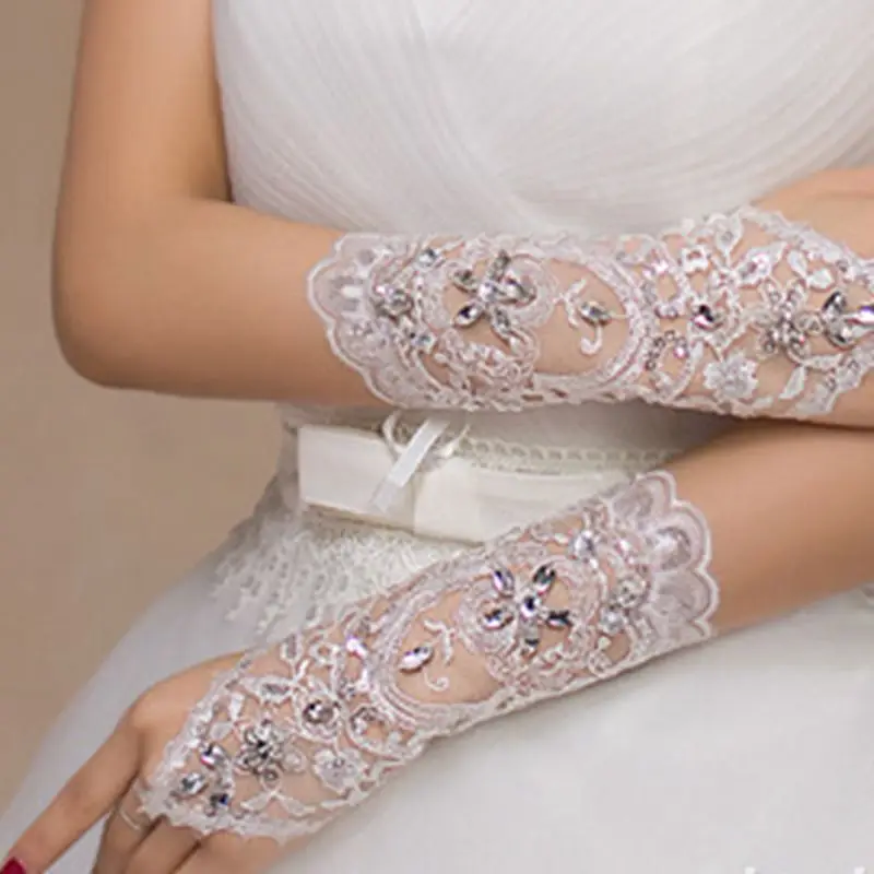 New Arrival Wedding women gloves Gants de femmes Guantes de mujer Cheap wedding accessoire mariage Sheer gloves