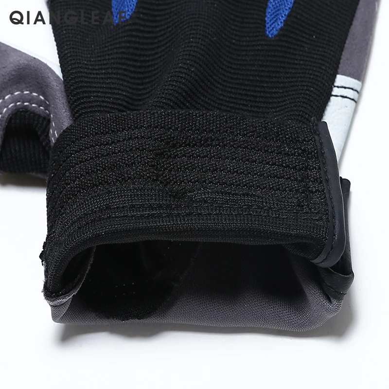 QIANGLEAF Brand Work Gloves Black White Stitching Safety Protection Wear Glove Hiking Bicycle Bike Cycling Winter Gloves 2710