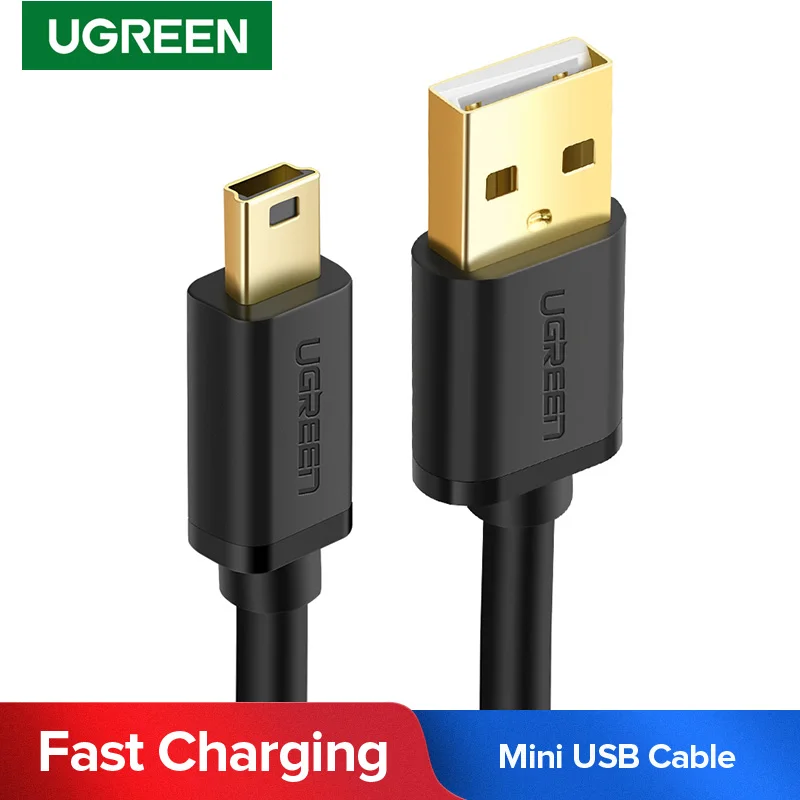 Ugreen Mini USB to USB Cable Mini USB Fast Data Charger Cable for MP3 MP4 Player Car DVR GPS Digital Camera HDD Mini USB Cable