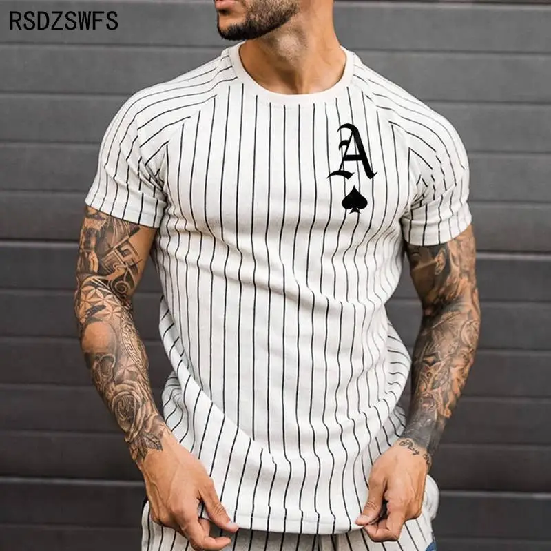 2021 Summer New Fashion Trendy Men Street Poker At Shirt 3d Printing Printing Trendy Men Short-sleeved O-neck 3d Printingxxs-5XL