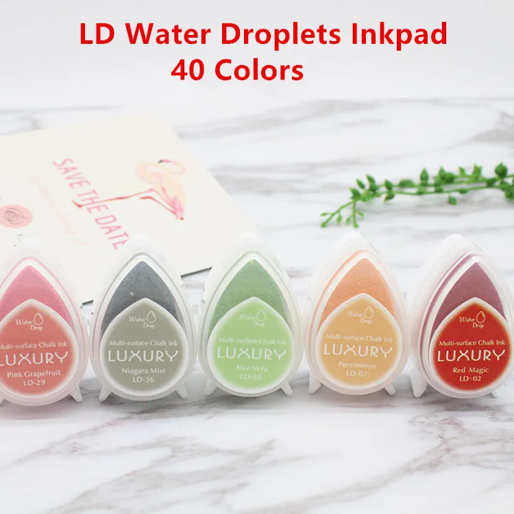 DIY Kreatif Air Drop Inkpad Set Tinta Tinta Scrapbooking Minyak Stempel Tinta Pad Bentuk Kwaii Pernikahan Buku Dekorasi