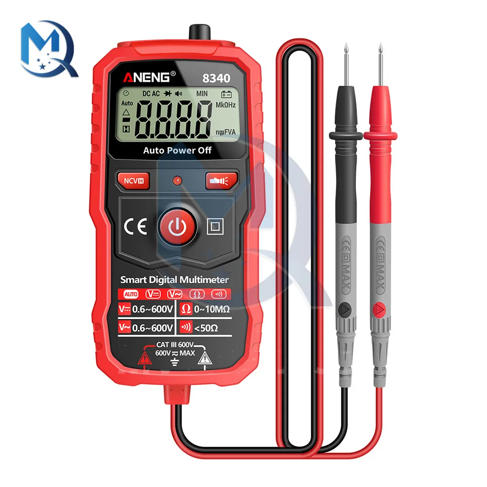 Multimetro 8340 multimetro tascabile penna intelligente digitale automatica anti-combustione multimetro integrato 1999 AC NCV Tester