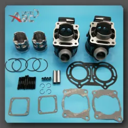 New Cylinder with Piston Gasket Set 1987-2006 2GU-11311-00-00, 2GU-11321-00-00 For Yamaha Banshee 350