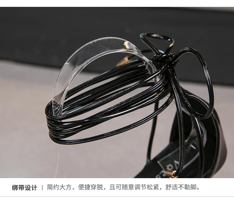 5 Inches High Heels Platform Sandals 6 Inches Ankle Strap Stripper Dress Party Models Show Nightclub Women Elegant Pole Dance
