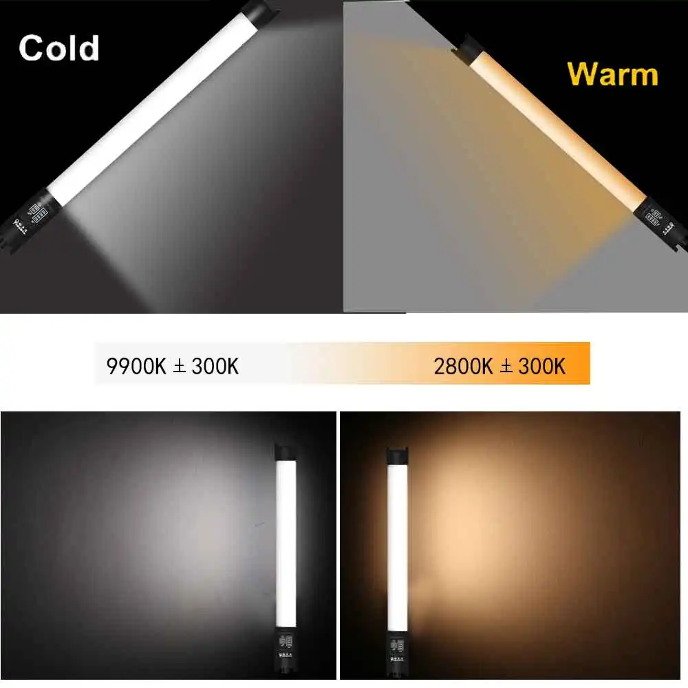 Двухцветная лампа ручной видео трубки Yidoblo LT-WY2 69 см LT-WY4 116 см Светодиодная Видеостудия светильник палка 2800-9990K фотографии светильник Инж