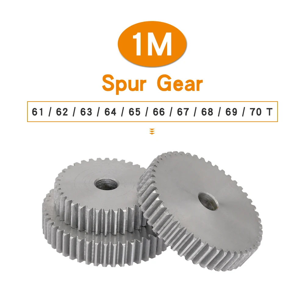 

Cylindrical Gear 1M-61/62/63/64/65/66/67/68/69/70T SC45# Carbon Steel Material Gear Wheel For Transmission Accessories