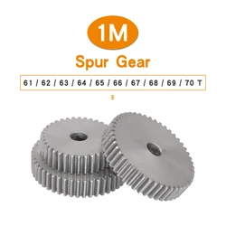 Cylindrical Gear 1M-61/62/63/64/65/66/67/68/69/70T SC45# Carbon Steel Material Gear Wheel For Transmission Accessories