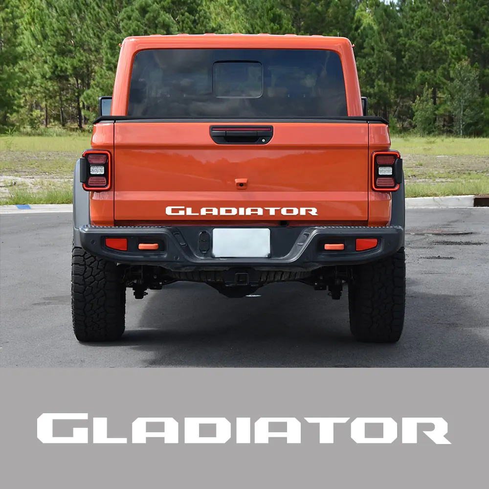 For Jeep Gladiator Pickup Rear Tail Decal Truck Tailgate Stickers Graphics Vinyl Letters Decor Cover Auto Tuning Accessories