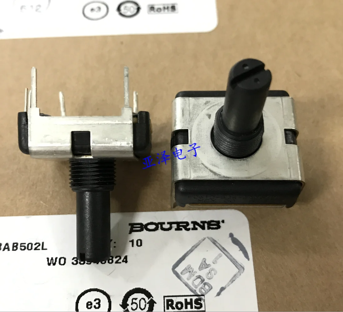 Bourns conductive plastic potentiometer pcw1j-b24-bab502l resistance 5K rotary adjustable potentiometer