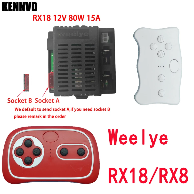 6V 12V RX18 RX23 Wellye Children Electric Ride on Toys Car 2.4G Bluetooth Remote Control Box Controller Motherboard Transmitter