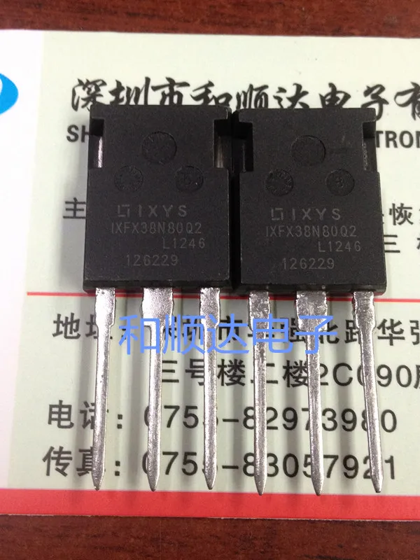 

10PCS IXFX38N80Q TO-247 38A 800V