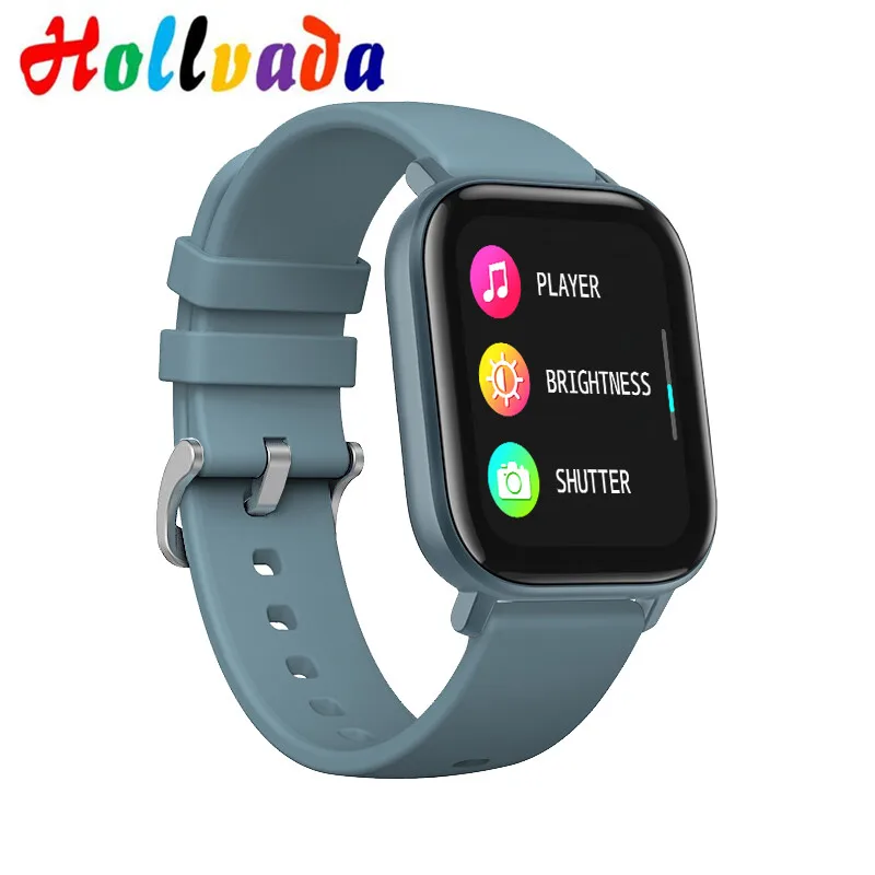 Hollvada P8 Smart Watch Men Bluetooth Heart Rate Blood Pressure Round Smartwatch Women Watch Waterproof Sport Tracker WhatsApp