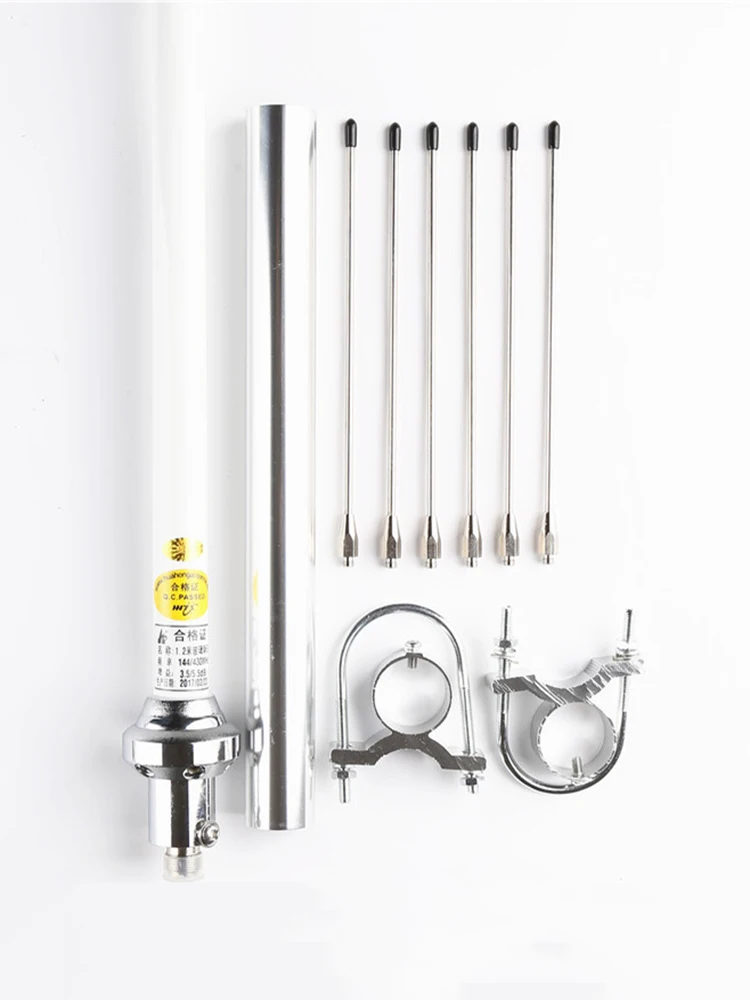 Antena UV Dual Band Omni z włókna szklanego, Repeater Zewnętrzny, Walkie Talkie, VHF UHF, HF, Radio, SO239, SL16-K, 144MHz, 435MHz — zdjęcie 2
