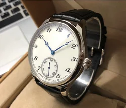 New Fashion 44mm NO Logo smalto quadrante bianco asiatico 6498 17 gioielli movimento orologi meccanici da uomo GR47-20