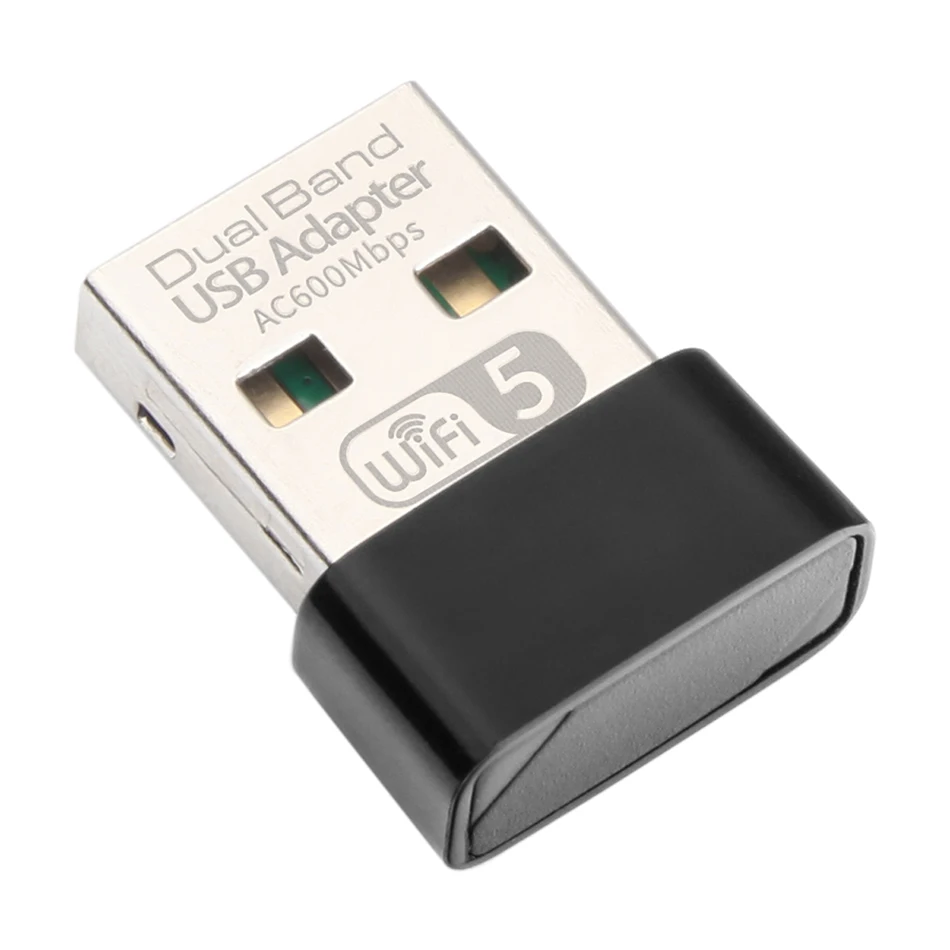 Creacube-Adaptador WiFi USB inalámbrico, 600M, tarjeta de red, receptor Wifi, antenas de doble banda 2,4/5G, tarjeta LAN de red de ordenador para PC