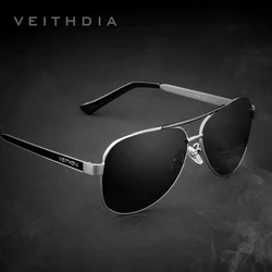 VEITHDIA Classic Brand Stainless Steel Men Sunglasses Polarized UV400 Lens Vintage Sun Glasses Eyewear Accessories For Male 3152