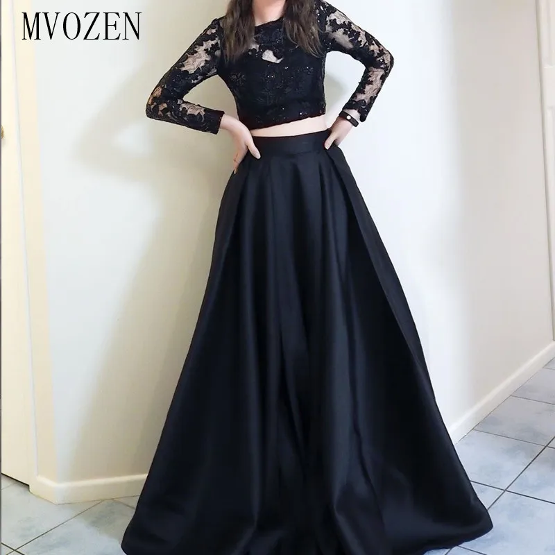 Sexy Prom Kleider Spitze Mieder Frontseiten-schlitz robe de soiree Mermaid Burgund Formale Kleid 2019 Langarm Abendkleid