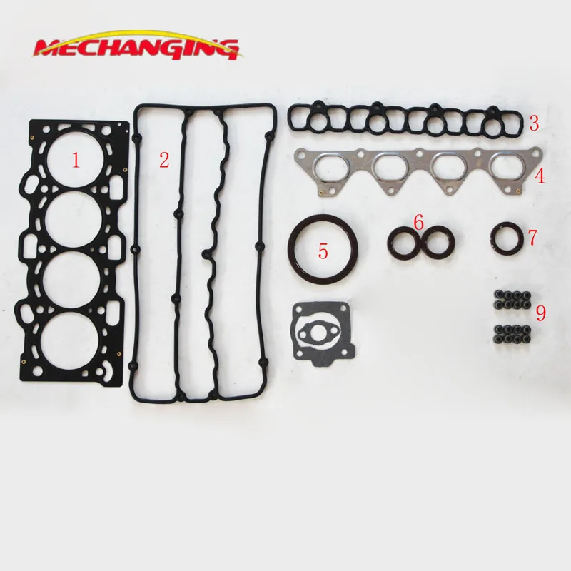 For MITSUBISHI LEGNUM RVR SPACE STAR GDI 16V 4G93 GDI Metal Full Engine Gasket Set Engine Rebuilding Kits Engine Parts  MD976072