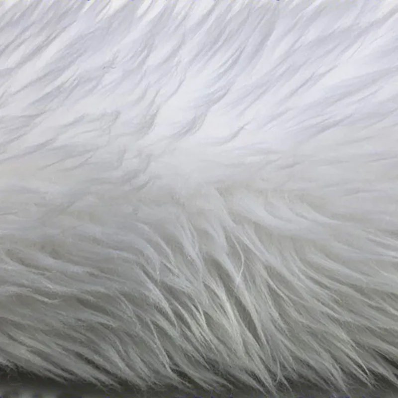 White Faux Fur Fabric for Christmas, Wedding Decorations, Christmas Tree Skirt Cloth, DIY Making, Pet Dog, Cat Kennel Cloth, Hig