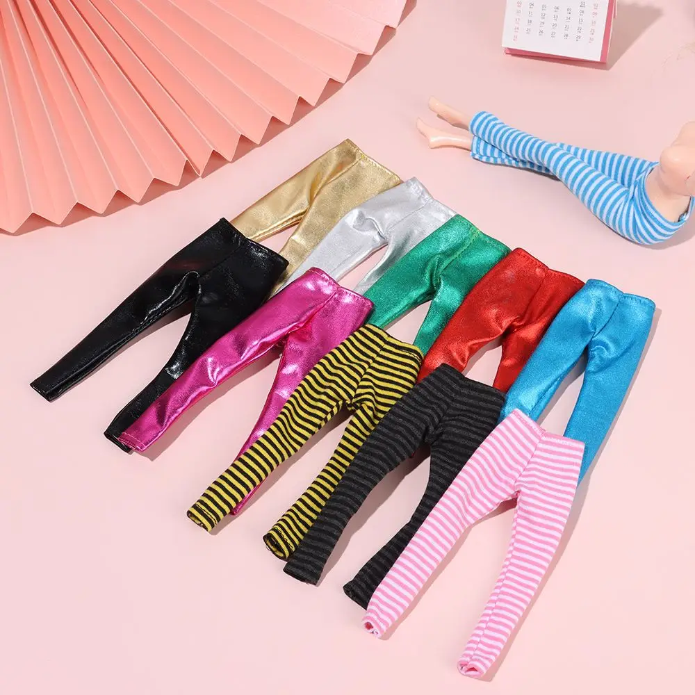 High quality Candy Color Bottom Pants For Doll Elastic Pants Clothes 15 Style Dolls Accessories Handmade Doll Clothes 1/6 Doll