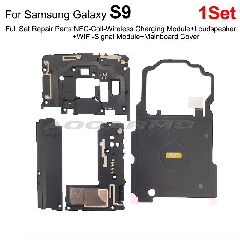 Aocarmo Wireless Charging Coil NFC Module Loudspeaker Signal Antenna Flex Cable For Samsung Galaxy S7 Edge S8 S9 S10 Plus S10E