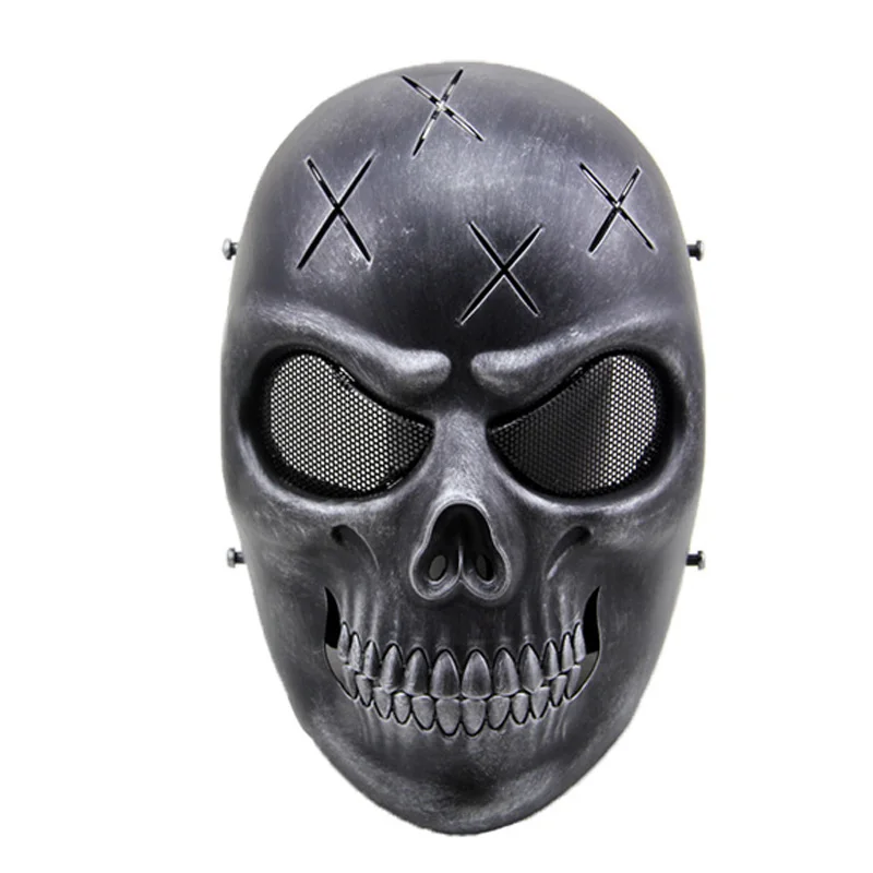 Full Face Skull Tactical Paintball Airsoft Mask Military Wargame Cosplay Halloween Party Masks Shooting Hunting Protective Gear