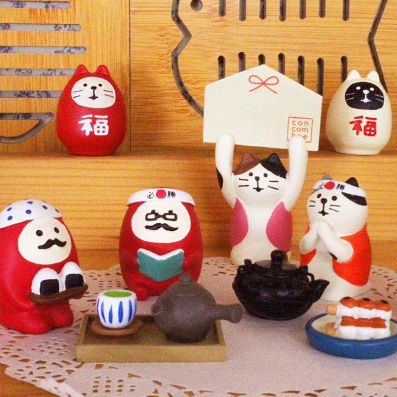Scene Decoration Pray Series Bookshelf Decorationt Collectible Home Decoration Garden Resin Craft Toy Bonsai Ornaments