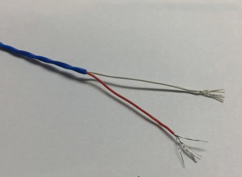 5M Multiple Compensating leads Twist Sensor Wire K Type Thermocouple Temperature Cables 2*7*0.2 Thermocouple Wire
