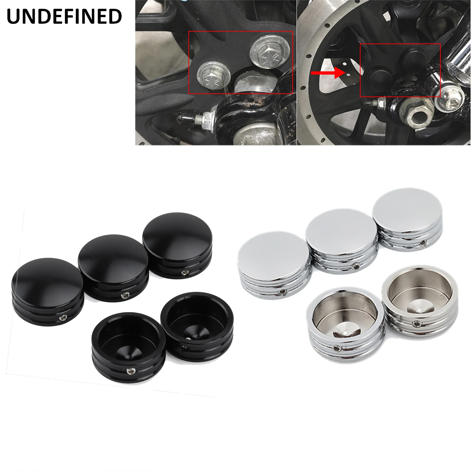 Rear Sprocket Flat Bolt Cover Caps for Harley Softail Fat Boy 1993-2023 Sportster XL 883 1200 Touring Road King Glides Black