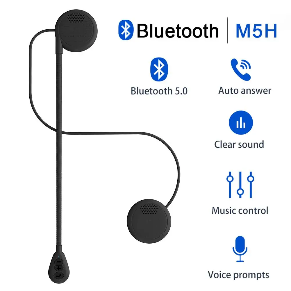 2020 Bluetooth Helmet Headset Wireless Durable Handsfree Stereo Earphone Motorcycle Helmet Headphones