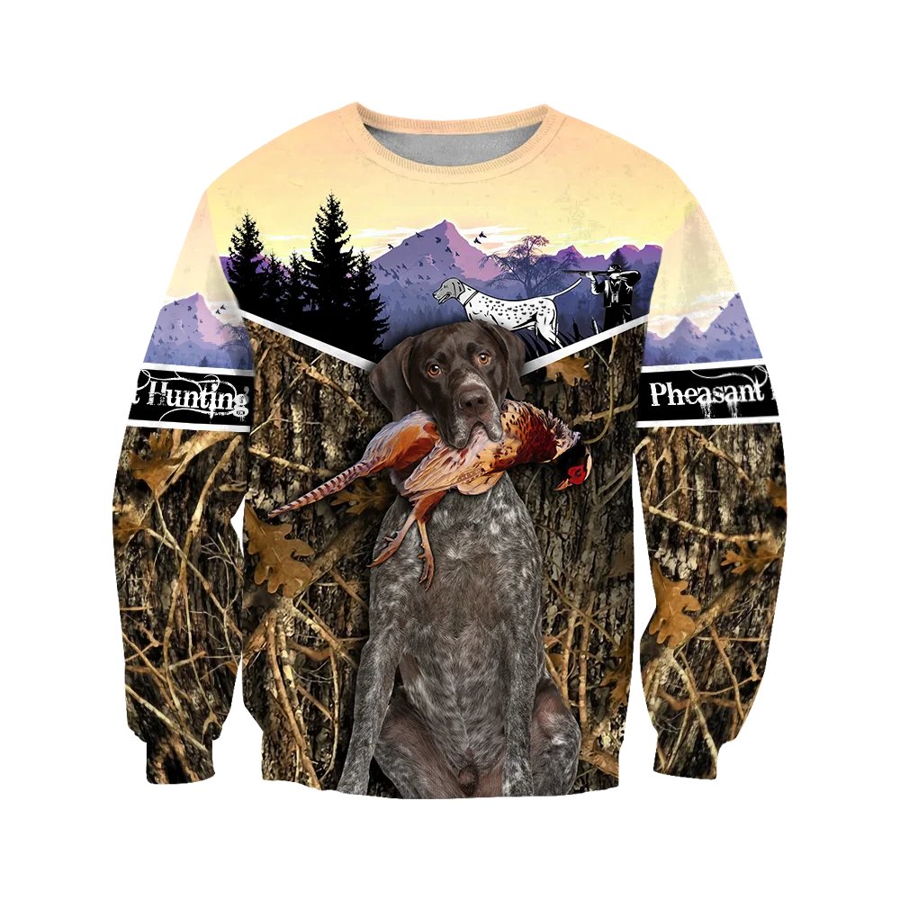 Pheasant Hunting 3D All Over Printed Men Hoodies Sweatshirt Unisex Streetwear Zip Pullover Casual Jacket Tracksuits KJ0211