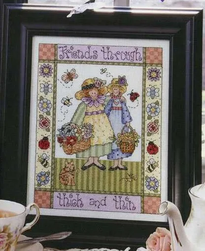 Thick And Thin DIY Craft Stich Cross Stitch Cotton Fabric Needlework Embroidery Crafts Counted Cross-Stitching Kit