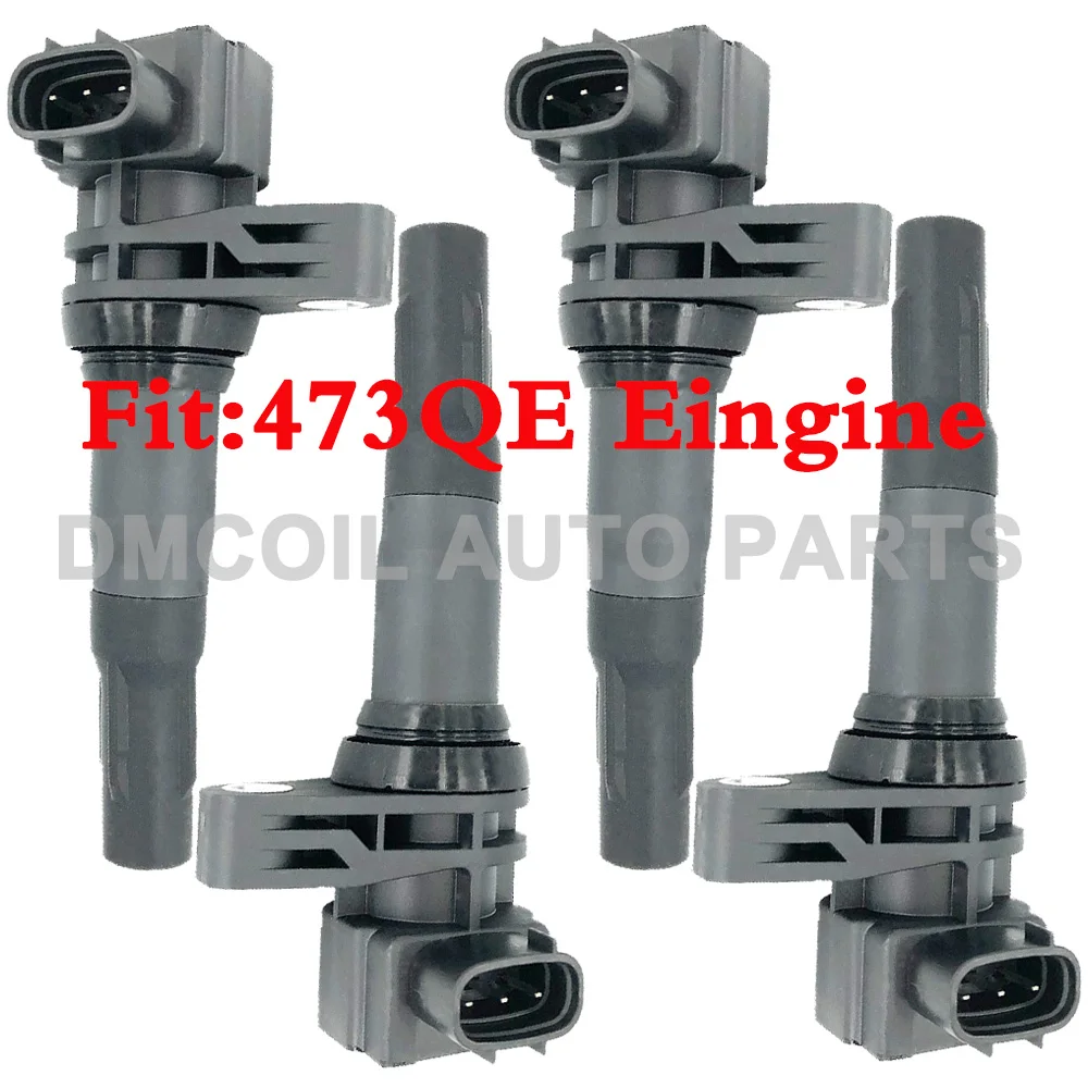 

4 PCS ORIGINAL QUALITY IGNITION COIL FOR BYD F3 G3 L3F3R G3R 473QE ENGINE 1.3L 1.5L 2.0L (2008-) FK0444 12305 473QE 3705100