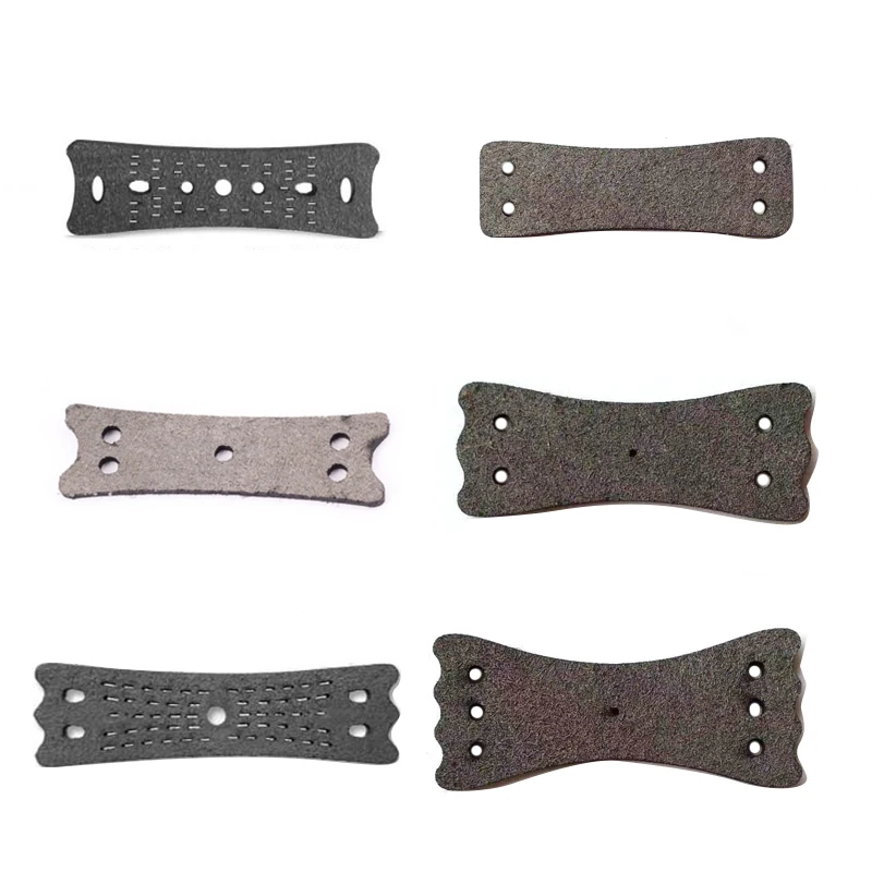 20 pcs Slingshot Pouch 3 Holes Pocket  for Flat Rubber Band PU leather Outdoor Hunting Shooting Accessories