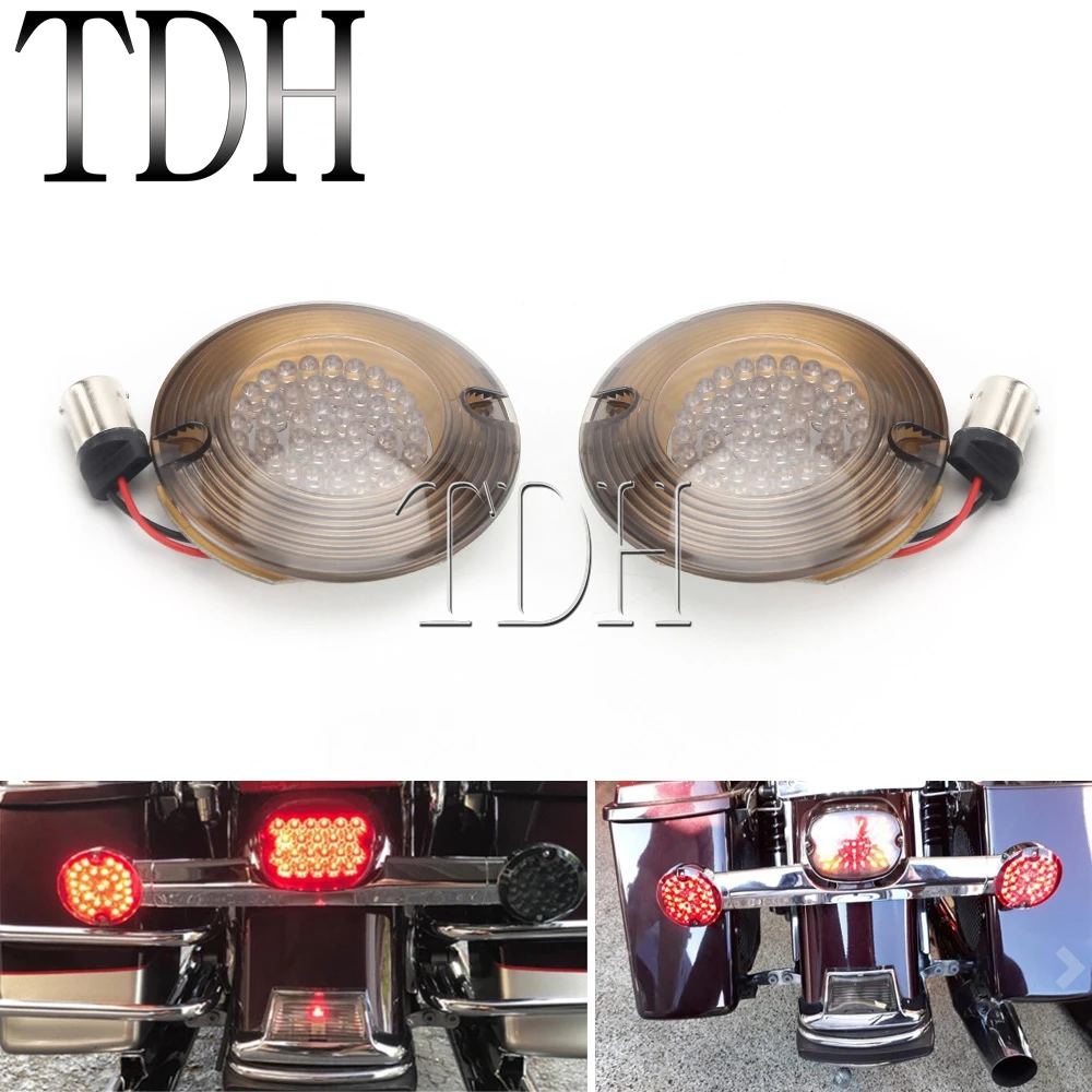 1156 Bullet Motorcycle LED Turn Signal Indicator Blinker Light Taillight for Harley Softail FLSTC FLSTN FLHTC FLHT FLTR FLHR