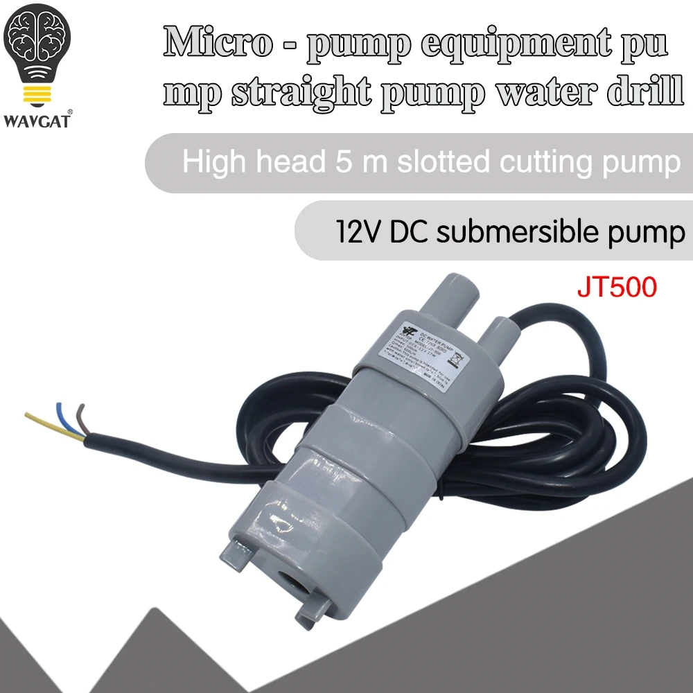 DC 12V 600L/H high pressure Dc Submersible water Pump Three-wire Micro Motor Water Pump with adapter