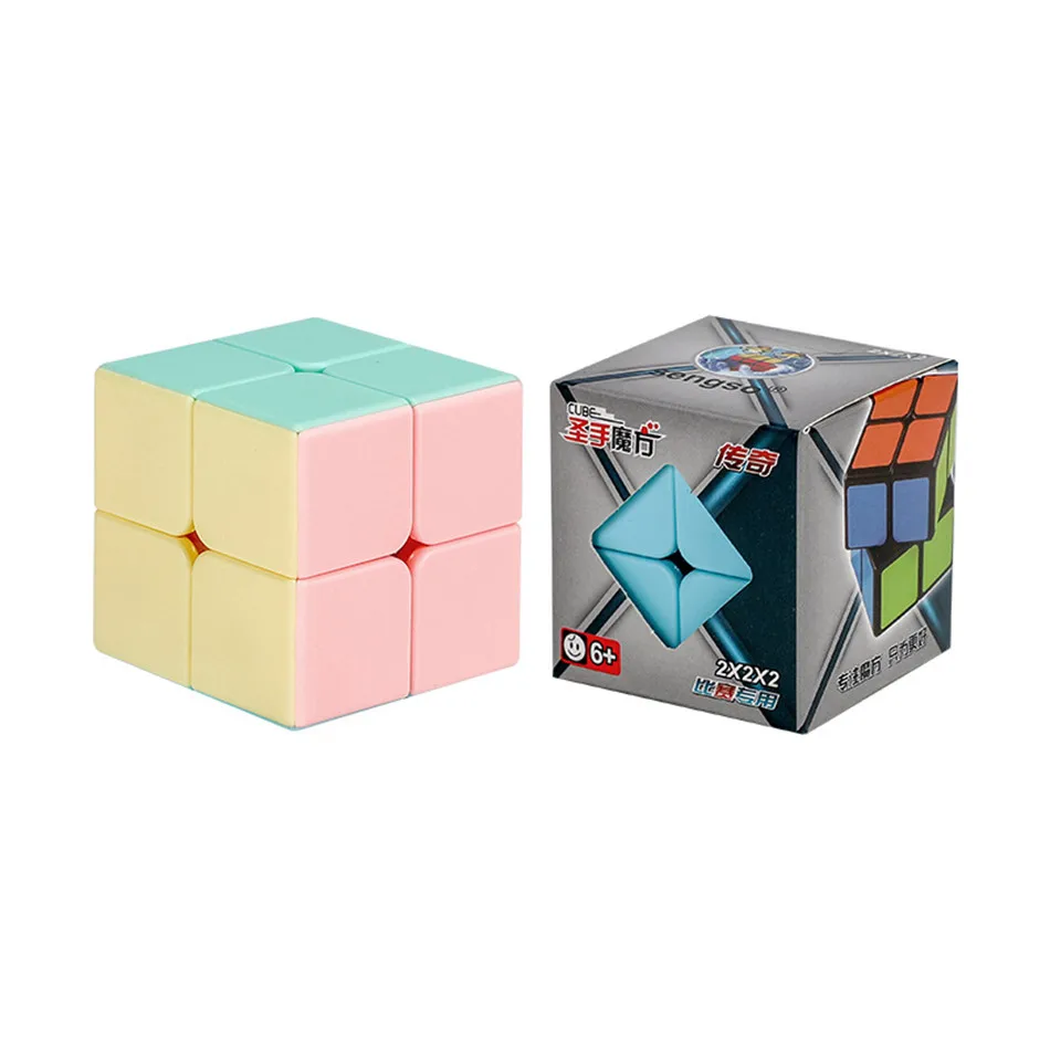 New Color Magic Cube Shengshou legend Macaron Stickerless Magic Cube 5x5x5/4x4x4/3x3x3/2x2x2 Cubing Classroom Macaron Speed Cube