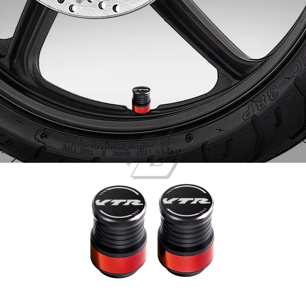 For Honda VTR250 VTR1000F VTR 250 1000F Motorcycle Accessories Wheel Valve Stem Cap Set