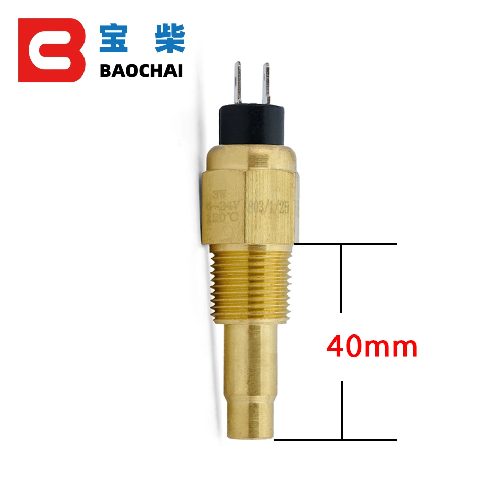 VDO 1/2 NPT 21mm Thread Diesel Engine Oil Temperature Sensor Water Temperature Sensor for Generator Set