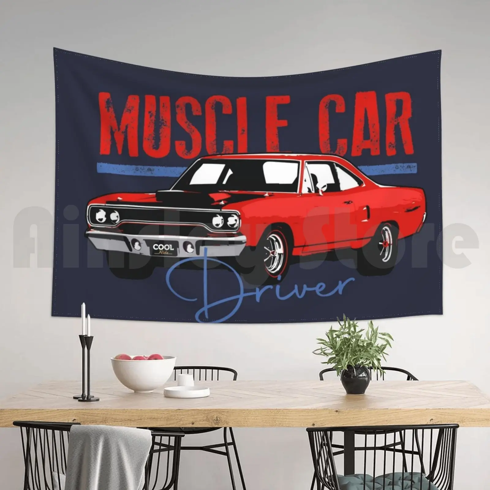 Tapestry 70 Red Muscle Car 2400 1968 1969 1970 68 69 70 Plymouth Roadrunner Road Runner view 6
