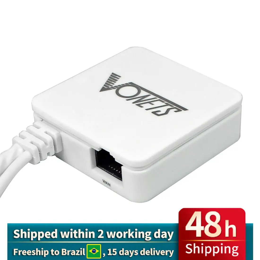 Vonets VAR11N-300 MINI enrutador de red inalámbrico WiFi y enrutador de puente repetidor Wifi con 1 WAN/1 LAN AP Q15184