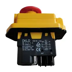 DKLD DZ-6 Emergency Stop Push Button Switches for Industrial Machine Tool Equipment Ac 250V 16(15)A 5E4 CE