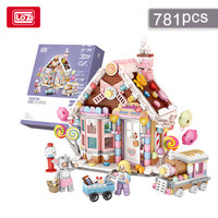 LOZ 1224 Architecture Merry Christmas House Tree Deer 3D Mini Blocks Bricks Building Toys for Children and adult