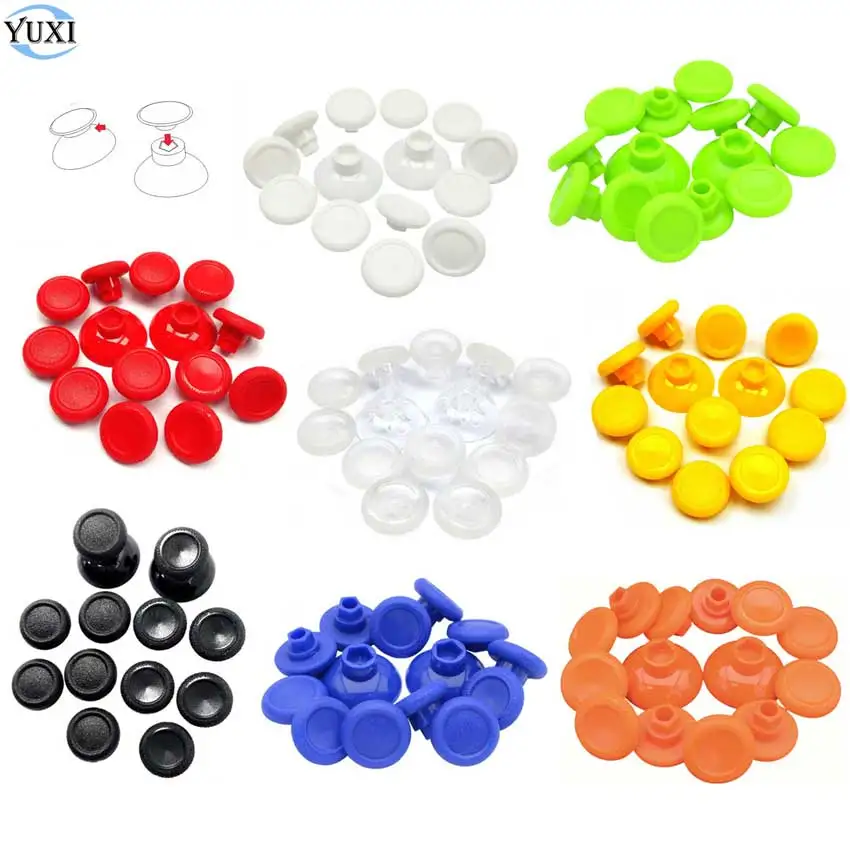 

YuXi 14 in 1 Detachable Thumbstick Cap For PS5 PS4 Thumb Stick Grip Cap For XBox One X/S Switch Pro Joystick Mushroom Head